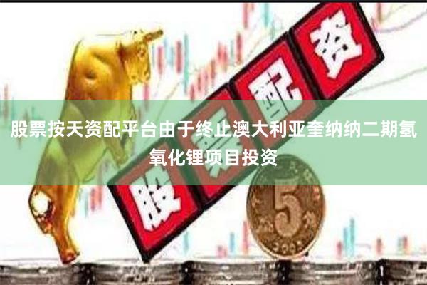 股票按天资配平台由于终止澳大利亚奎纳纳二期氢氧化锂项目投资