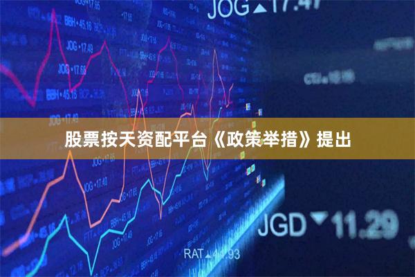 股票按天资配平台  《政策举措》提出