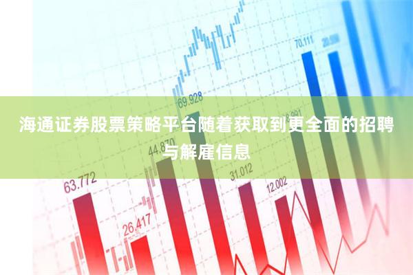 海通证券股票策略平台 随着获取到更全面的招聘与解雇信息